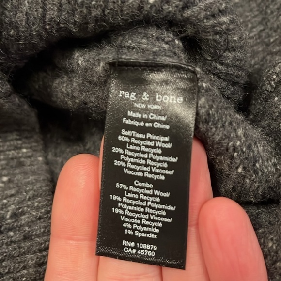 Rag & Bone Donegal Varsity Wool Crew - size small - Picture 11 of 12